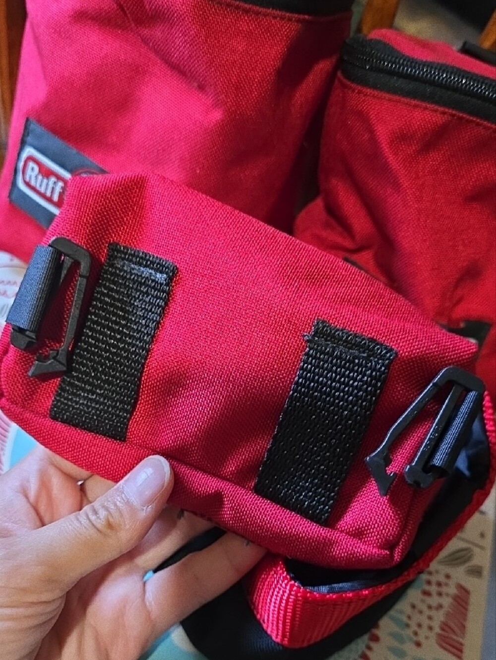 Ruff Rider Red Travel Pouch Set - Picture 5 of 8